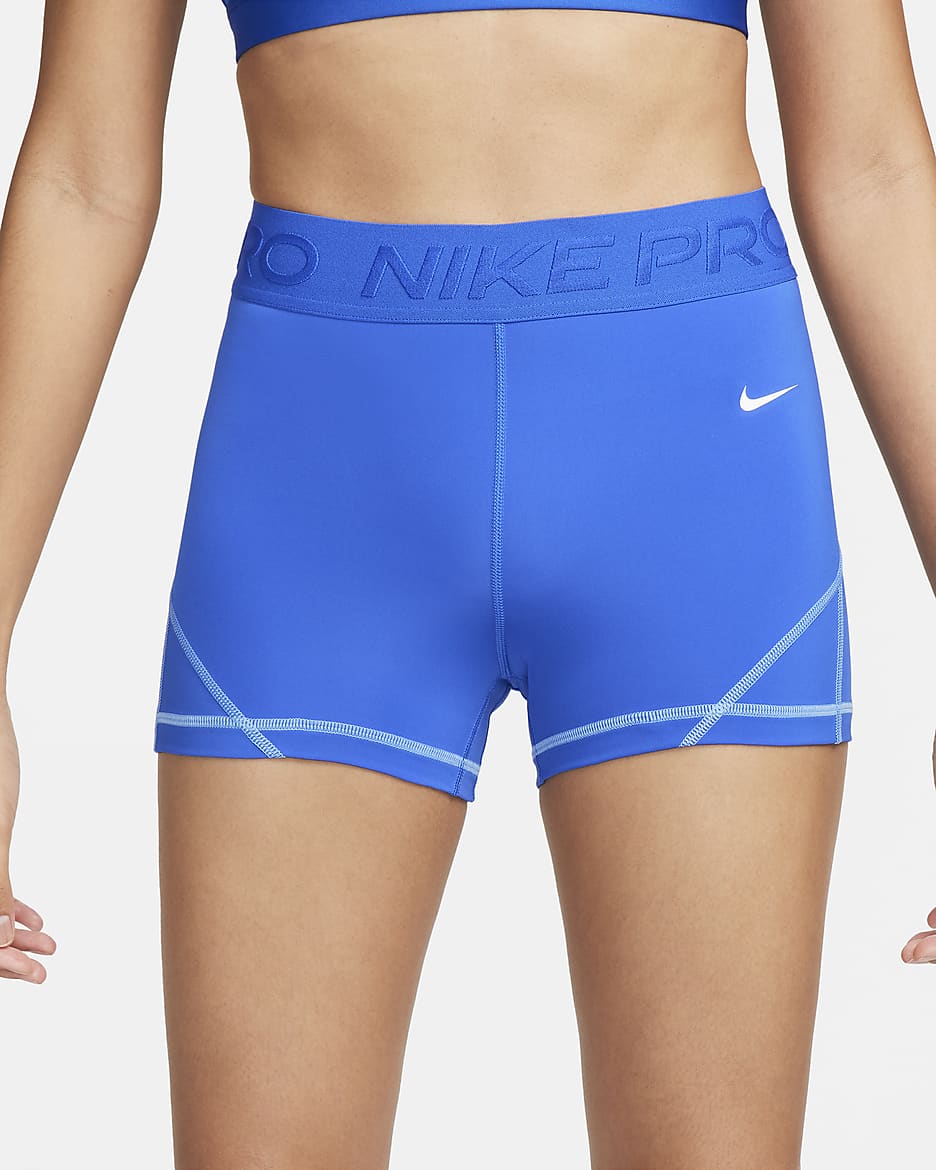 Blue fashion nike spandex shorts